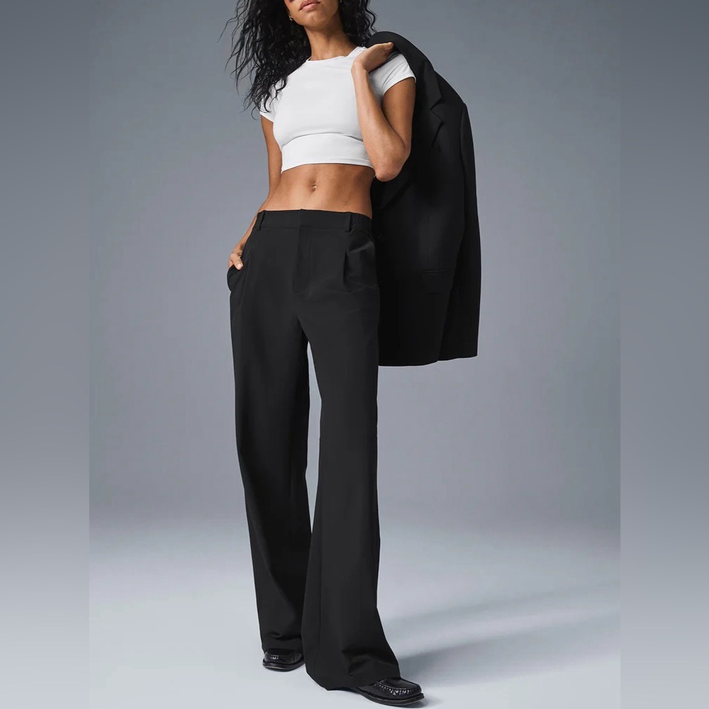 ALO Yoga Black Wide Leg Pants